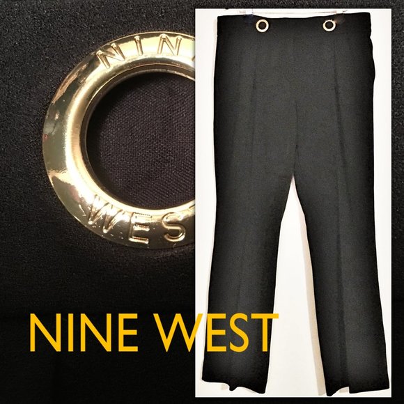Nine West Pants - NINE WEST One Pleat Wide Leg Trousers  |  Size 10